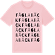 Pink Cotton t-shirt med Fåglabäck ordlek t-shirt