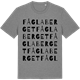 Mid Heather Gray t-shirt med Fåglaberget ordlek t-shirt