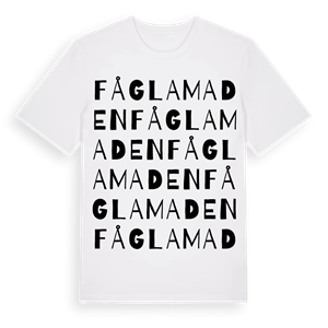 Fåglamaden ordlek t-shirt – ekologisk bomull t-shirt från Pinshirt