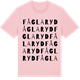 Pink Cotton t-shirt med Fåglaryd ordlek t-shirt