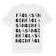 Fåglasången ordlek t-shirt