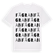 White t-shirt med Fägran ordlek t-shirt