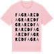 Pink Cotton t-shirt med Fagrared ordlek t-shirt