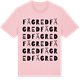 Pink Cotton t-shirt med Fägred ordlek t-shirt