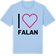 Blue Soul t-shirt med Jag älskar Falan t-shirt stort tryck