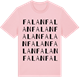 Pink Cotton t-shirt med Falan ordlek t-shirt