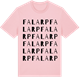 Pink Cotton t-shirt med Falarp ordlek t-shirt