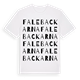White t-shirt med Falebackarna ordlek t-shirt