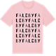 Pink Cotton t-shirt med Faleby ordlek t-shirt