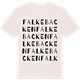 Vintage White t-shirt med Falkebacken ordlek t-shirt