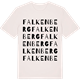 Vintage White t-shirt med Falkenberg ordlek t-shirt
