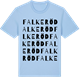 Blue Soul t-shirt med Falkeröd ordlek t-shirt