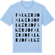 Blue Soul t-shirt med Falkerud ordlek t-shirt