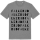 Mid Heather Gray t-shirt med Falkerud ordlek t-shirt
