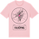Pink Cotton t-shirt med Falköping t-shirt