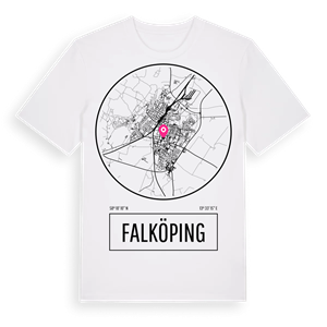 Falköping t-shirt – ekologisk bomull t-shirt från Pinshirt