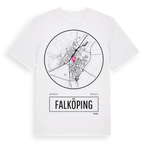 Falköping t-shirt – ekologisk bomull t-shirt från Pinshirt