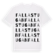 White t-shirt med Fallastugan ordlek t-shirt