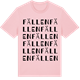 Pink Cotton t-shirt med Fällen ordlek t-shirt