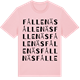 Pink Cotton t-shirt med Fållenäs ordlek t-shirt