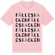 Pink Cotton t-shirt med Fällesbacken ordlek t-shirt