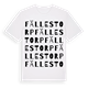 White t-shirt med Fällestorp ordlek t-shirt