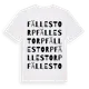 White t-shirt med Fällestorp ordlek t-shirt