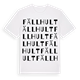 White t-shirt med Fällhult ordlek t-shirt