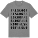 Mid Heather Gray t-shirt med Falskog ordlek t-shirt