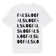 White t-shirt med Falskog ordlek t-shirt