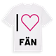 Jag älskar Fän t-shirt stort tryck