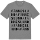 Mid Heather Gray t-shirt med Fänneslunda ordlek t-shirt