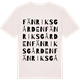Vintage White t-shirt med Fänriksgården ordlek t-shirt