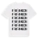 White t-shirt med Fårängen ordlek t-shirt