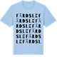 Blue Soul t-shirt med Färdsle ordlek t-shirt