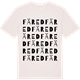 Vintage White t-shirt med Färed ordlek t-shirt