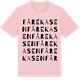 Pink Cotton t-shirt med Fårekasen ordlek t-shirt