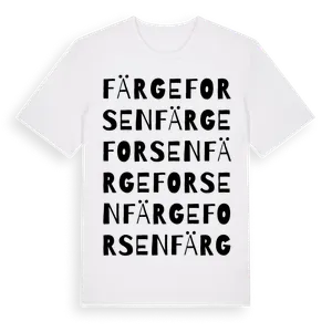 Färgeforsen ordlek t-shirt – ekologisk bomull t-shirt från Pinshirt