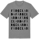 Mid Heather Gray t-shirt med Färgelanda ordlek t-shirt