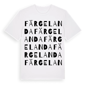 Färgelanda ordlek t-shirt – ekologisk bomull t-shirt från Pinshirt