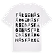 White t-shirt med Färgenäs ordlek t-shirt