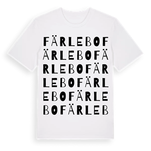 Färlebo ordlek t-shirt – ekologisk bomull t-shirt från Pinshirt
