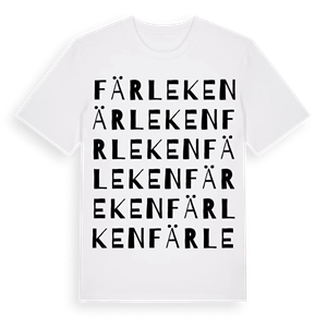 Färleken ordlek t-shirt – ekologisk bomull t-shirt från Pinshirt
