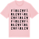 Pink Cotton t-shirt med Färlev ordlek t-shirt