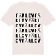Vintage White t-shirt med Färlev ordlek t-shirt