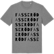 Mid Heather Gray t-shirt med Fasseröd ordlek t-shirt