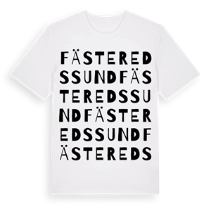 Fästeredssund ordlek t-shirt – ekologisk bomull t-shirt från Pinshirt