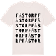 Vintage White t-shirt med Fåstorp ordlek t-shirt