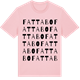 Pink Cotton t-shirt med Fattabo ordlek t-shirt