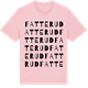 Pink Cotton t-shirt med Fatterud ordlek t-shirt
